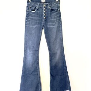 Hudson Jeans Medium Blue Wide Leg Denim